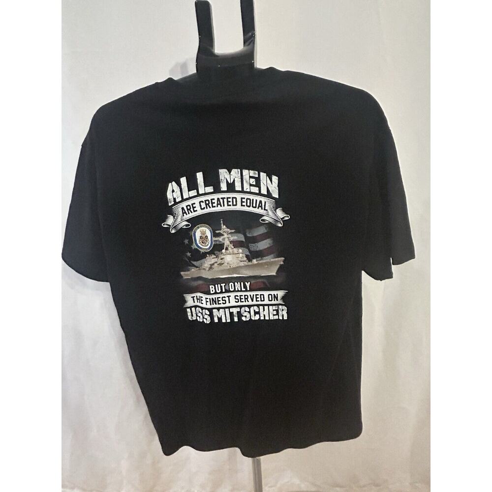 USS Mitscher T-Shirt Men's size L